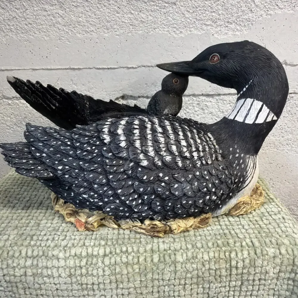 Collectibles by Innovation Gardenscapes Loon And Babies Candleholder Ducks Birds